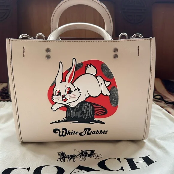 Coach x White Rabbit Candy Rogue 25 Leather bag - Picture 1 of 10